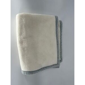 Chick Pea Baby Blanket Cream Sherpa‎ Trim 30x36 Plush Soft Cozy